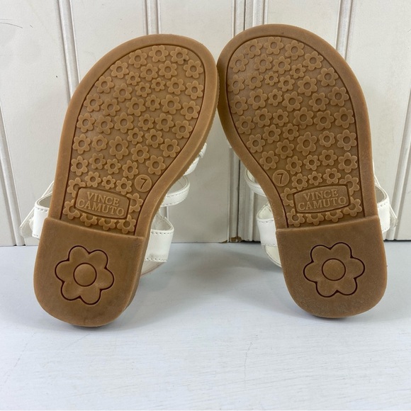 Vince Camuto Toddler Girl's Gladiator‎ Sandal Vegan Leather Adjustable Strap 7 - Picture 9 of 10
